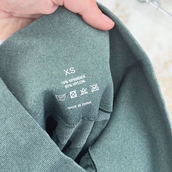 NVGTN Contour Seamless High Waisted Leggings Forest Green Size XS - Picture 7 of 10